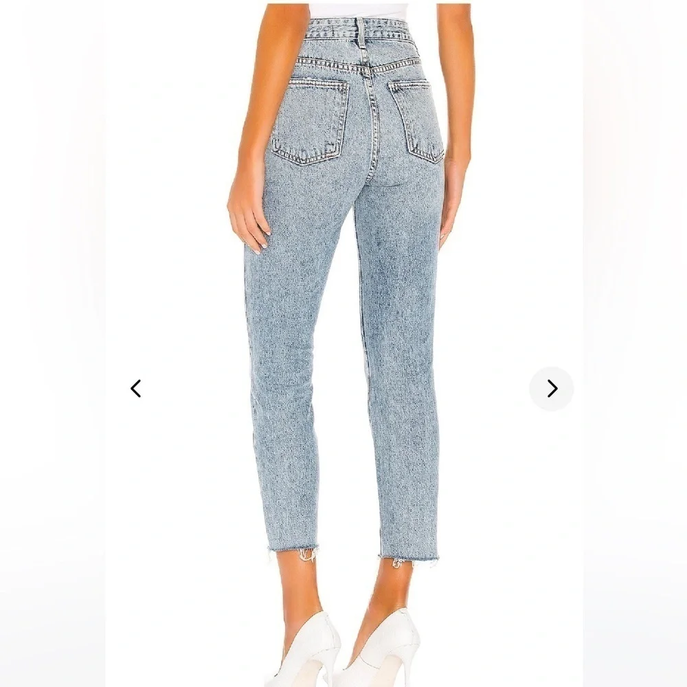 Lovers and Friends Logan Distressed Cropped Raw Edge Denim in Lost Hills preppy